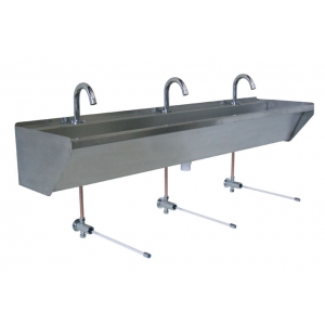 Stainless Steel  Wash Trough Ontario Tap Landing